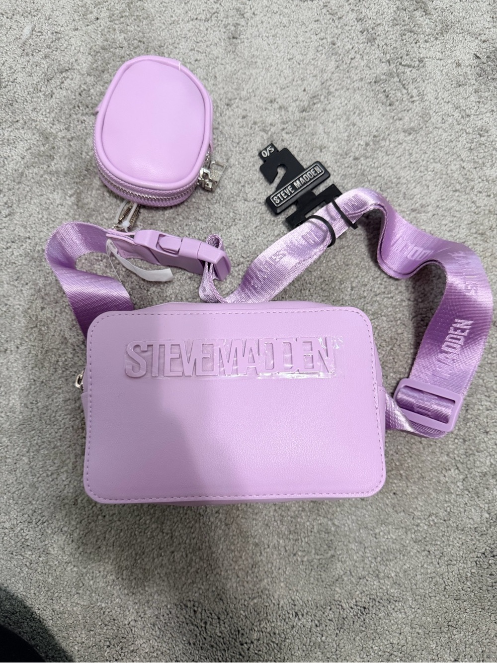 Steve Madden Lilac Crossbody Camera Bag with Coin Pouch